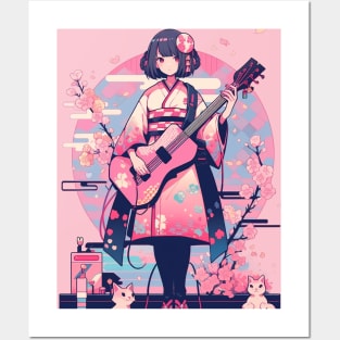 Guitar Girl # 1 Posters and Art